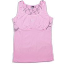 Spring and summer upgrade with chest pad without rim yoga suit fitness suit top I-word fitness running vest for women