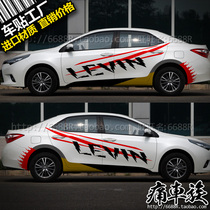 Toyota Ralink car stickers flower whole car stickers color stickers decoration modification stickers new Corolla new Vios