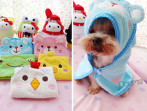 Stay cute little animal cute pet bath towels ~ pooch Teddy Yorkshire towel absorbent towel special ~