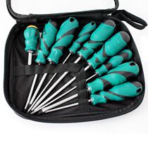 Old a 6-piece set 9-piece set of rubber handle S2 screwdriver Phillips screwdriver set LA612026 LA612029