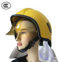  3C certified fire helmet European rescue helmet Firefighter fire extinguishing protective helmet fire head protection