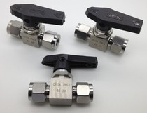 316L stainless steel card sleeve ball valve Imperial 1 4(6 35mm) imitation American card sleeve ball valve