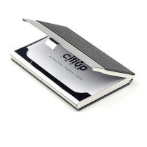 Business card holder male business free lettering custom LOGO exhibition supplies promotional gifts Metal business card storage box Portable business card box Portable