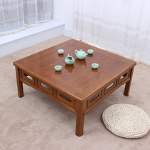 Antique Kang table Solid wood small table Bay window table Tatami table Tea table Foldable bed table Computer table