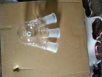 Three-mouth flask for micro-reaction bottles 100ml24 calibre