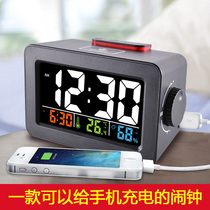 Multi-function alarm clock Creative simple alarm clock mute student personality bedside female cute clock Bedroom childrens luminous