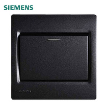  Siemens switch socket * Siemens smart metal black one-open double control switch with fluorescence