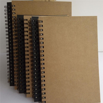 Retro Bull Leather Coil Benson Sketch A5 B5 Speed Write this graffiti blank This sub creative notebook