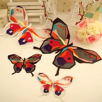 115 Cartoon Colour Eugen yarn Embroidery Diy Lace Butterfly Clothing Fabric Stickup Fashion Ironing Patch Patch Clothing Accessories