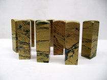 Calligraphy and painting seal engraving seal stone natural stone Yaan green jade strange pattern Stone 2*7