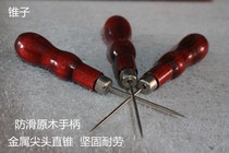Red Wood Handle Cone one thousand Ton Leather Positioning Cones Hand DIY Leather Art Tool Cone Drill Cone