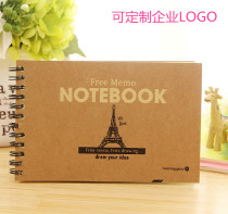 Environmentally friendly coil book graffiti notebook blank inside page can be printed corporate LOGO activity gifts