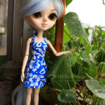 Mini skirt doll clothing Ceramic sling flower skirt USA doll dress dress