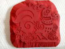 Wood version year painting 12 zodiac sculpted version to book 4800 set of Chinese New Year Nafu teaching molds