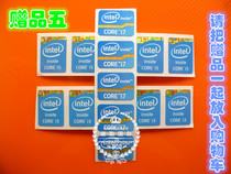 Original CPU label Desktop Notebook Sticker Fourth generation Blue edition I3 I5 I7 label