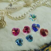 Taidao DIY handmade beaded material beads Crystal single hole 6202 sharp bottom heart shaped jewelry accessories