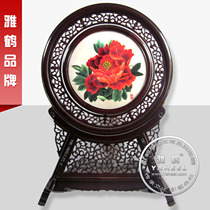 Peony Elegant Crane Xiang Embroidered boutique pure handmade embroidery to celebrate National Day Hunan special products for commercial delivery decoration