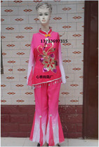 Dragon and lion dance costumes womens Yangko clothes womens waist drumming clothes fan dance costumes