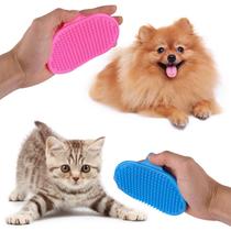 new rubber pet bath brush comb with fixed band cat dog clean