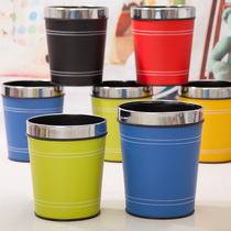 Eurostyle Fashion Leather Creative Trash Cans Plastic Trash Cans Hotel Kitchens Home No Cover Sanitary Pail