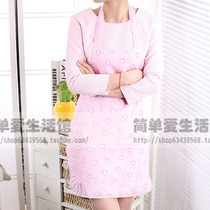 Korean Version Adult Cute Apron Cotton Kitchen Anti-fouling Home Apron Pet Shop Work Suit Hood