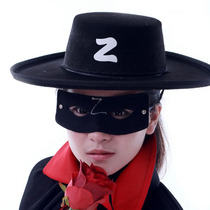 Love novelties Halloween Ghost Festival Supplies Clothing Children Show Costume Zolo Suit Zorro Hat