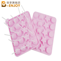 Double share 20 Lionhole lollipop Candy Silicone Cake Mold 4 Patterns Bake Ice Chocolate Molds