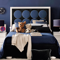 Childrens bed boy European Mediterranean single bed 1 8 meters youth combination bed student personality Prince