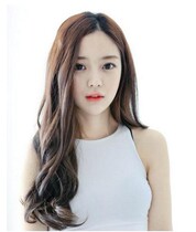 Wig - hair - haired three - clamp long curly wave one - piece simulation hair invisible trace and hair of the lockbone