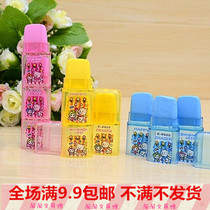  Full 9 9 little geeks cute cartoon detachable color eraser Cute bear eraser E-6920