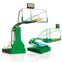 Standard manual hydraulic basketball rack indoor and outdoor adult basketball shelf hydraulic lifting competition venue dedicated