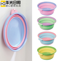 Japan imported ISETO folding basin Business travel portable travel washbasin Laundry basin Foot bath basin Large capacity water basin