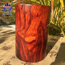 Red Wood Pen Holder Landscape Textured Acid Branches Solid Wood Round Pen Inserts One Figure Whole Wood Blemish Pen Jars Pendulum Pieces