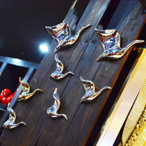 Creative home three-dimensional wall decoration wall decoration hanging room bird wall hanging TV background wall stereo wall decoration