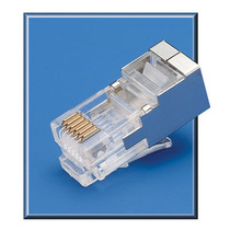 Lengthened 6-core FTP shielded phone crystal head RG25 numerical control machine 6P6C robot network connection head 50