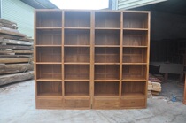 Myanmar teak wood bookcase