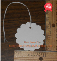 Simple message card tag color blank card flower hanging card blessing card wishing card draw card draw card 50 pieces