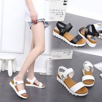 Womens sandals 2020 Summer new non-slip flat maternity shoes Joker big child students flat heel womens sandals womens shoes