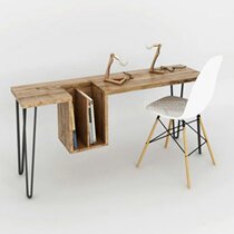 American country Nordic Wood laptop desk log Workbench conference table desk desk desk desk desk desk table