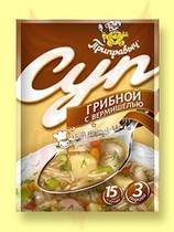 Russian imported food soup stock Mushroom Noodle Soup is very nutritious 100 60g
