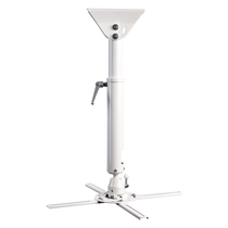 Round tube ceiling projector hanger Universal adjustable telescopic projector bracket length 520-600mm White