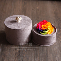 No 7 garden imported giant eternal flower Eternal flower box Qingdao rainbow rose colorful eternal rose