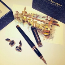 Italy Vanteganino linear series nero uno linea rose gold business pen signature pen