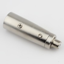 J3P three-core Kanon public head turn K Lotus female head 1RCA male card mother three-core cannon male insert turn lotus plug