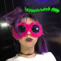 Too show-90s hairy trampunk glasses-arrogant girls stubbornness