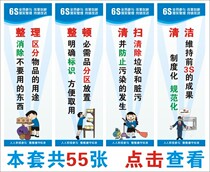Company 6s slogan corporate culture factory workshop quality site management Wall Chart poster poster poster poster poster board