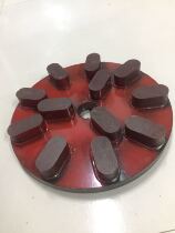 Stone granite automatic grinding hand-held grinding resin polishing grinding disc abrasive Min Fu brand rose red resin plate