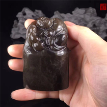 Collection Boutique Fujian Shoushan Stone Old Pit Junction Crystal Rare Quality Horn Frozen Stone Seal (Child Anecdotes)