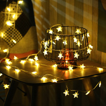 Creative romantic surprise atmosphere warm and warm star LED color girl Heart star flash lamp string lamp