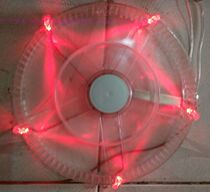 New 22030 22CM fan Red Blue LED speed regulation reverse DIY router cat heat dissipation transformation